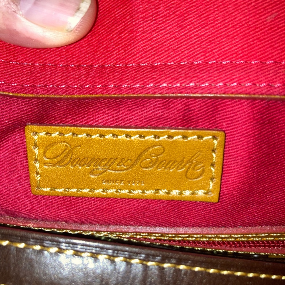 Dooney & Bourke Brown and Gold Signature Tote - Picture 11 of 16